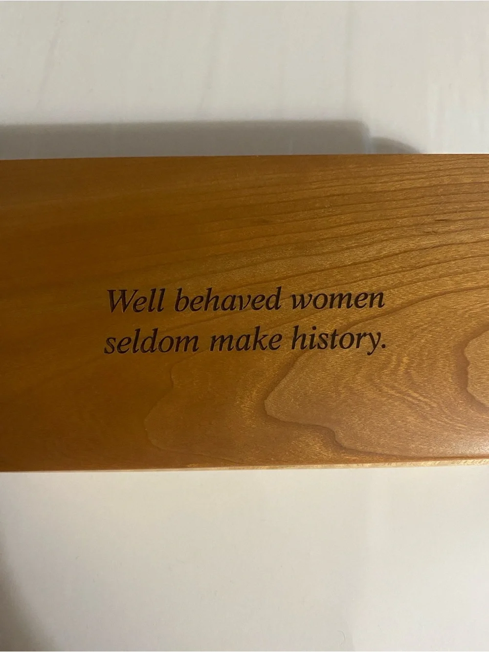 Northern Lights Gallery handmade wooden box, keepsake box, Made in USA, Quote